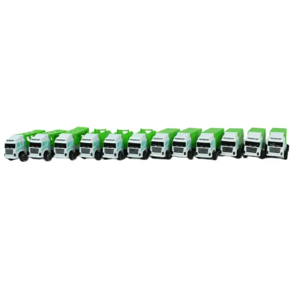 Sanitation Truck: 12-teiliges Müllwagen-Set 1/64 Bild 4