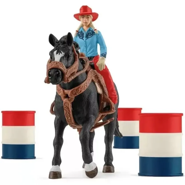 Schleich: Farm World - Fassrennen mit Cowgirl Spielset (42576) Bild 2