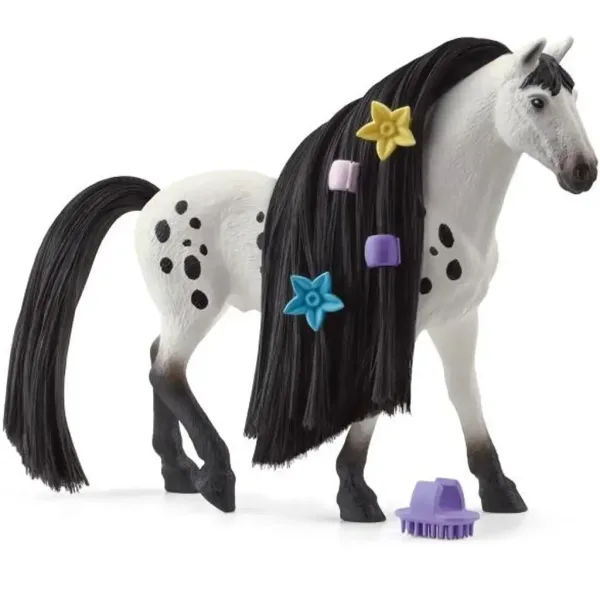 Schleich Horse Club: Sofias Schönheiten - Knabstrupper Hengstfigur mit kämmbarer Mähne (42622) Bild 2