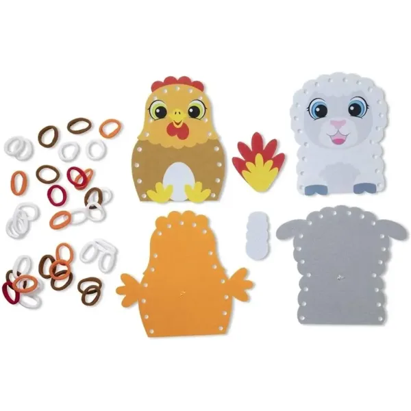 Schleife es! Bauernhoftiere Puppenbastelset - Melissa & Doug Bild 5