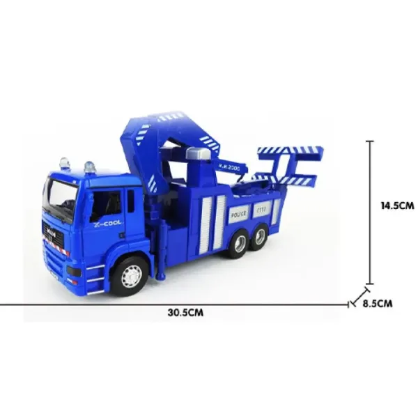 Schwungrad-Polizeiauto-Abschleppwagen 30cm Bild 2