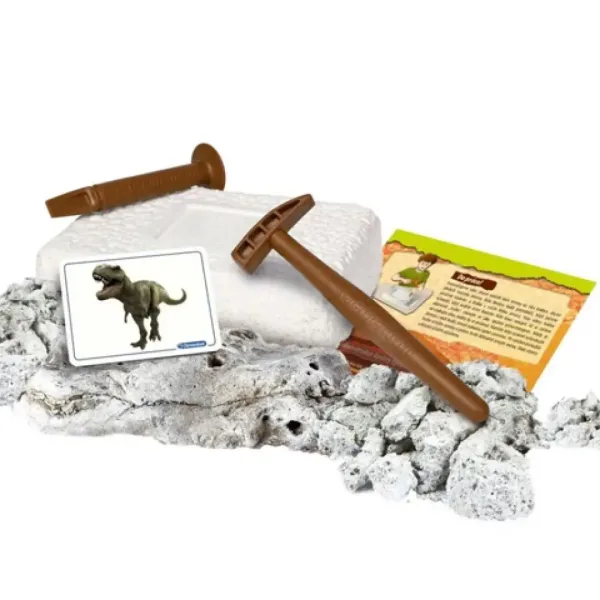 Science&Play: Archeofun Leuchtender T-rex und Triceratops Archäologie-Set - Clementoni Bild 2