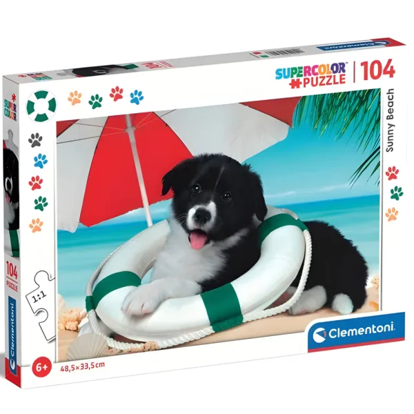 Sonniger Strand 104-teiliges Supercolor-Puzzle - Clementoni Bild 1