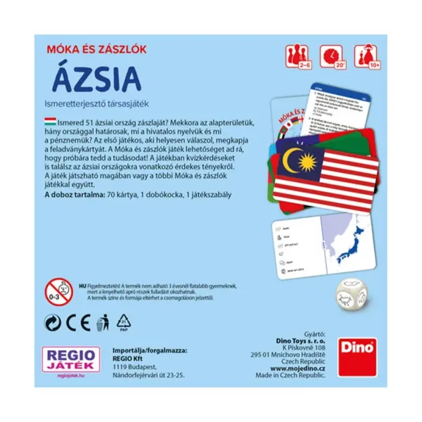 Móka és zászlók – Ázsia-Brettspiel Bild 2