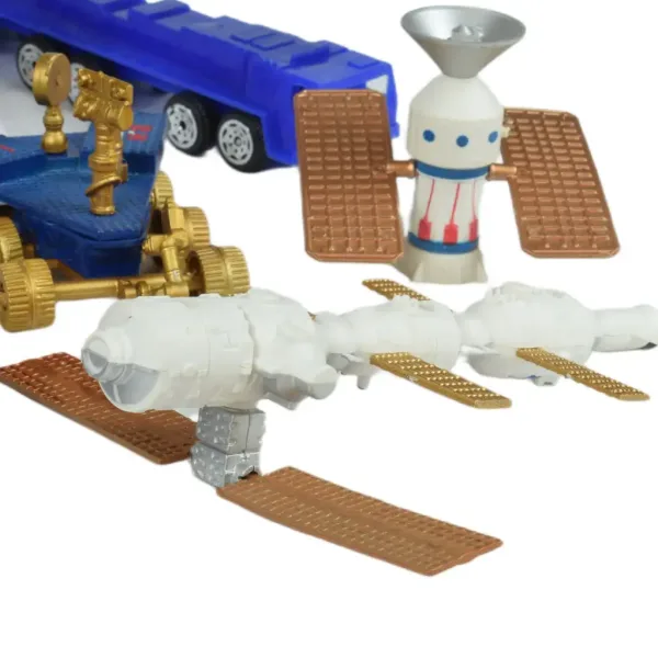 Space Team: Weltraum-Spielset mit Fahrzeugen, Satellit und Zubehör Bild 3