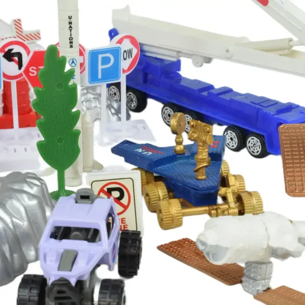 Space Team: Weltraum-Spielset mit Fahrzeugen, Satellit und Zubehör Bild 5