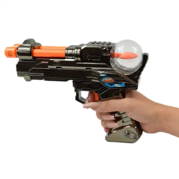 Space Warior: Metallische elektrische Weltraumwaffe mit Licht und Ton 24 cm Bild 4