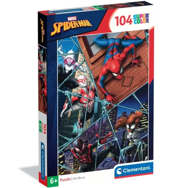 Spider-Man: Die Helden des Multiversums 104-teiliges Supercolor Puzzle - Clementoni Bild 1