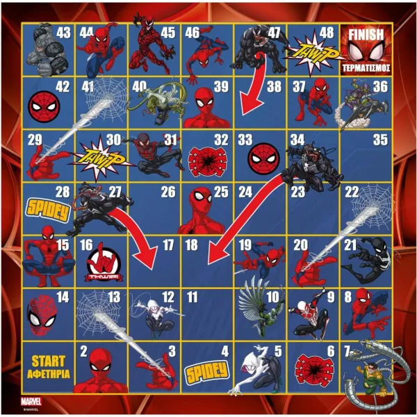 Spider-Man: Schlangen und Leitern Brettspiel Bild 2
