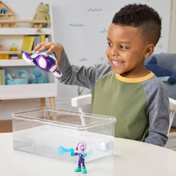 Spidey und seine Super-Freunde: Waterwebs-Figuren und Farbwechsel-Fahrzeuge – Ghost Turtle – Hasbro Bild 2