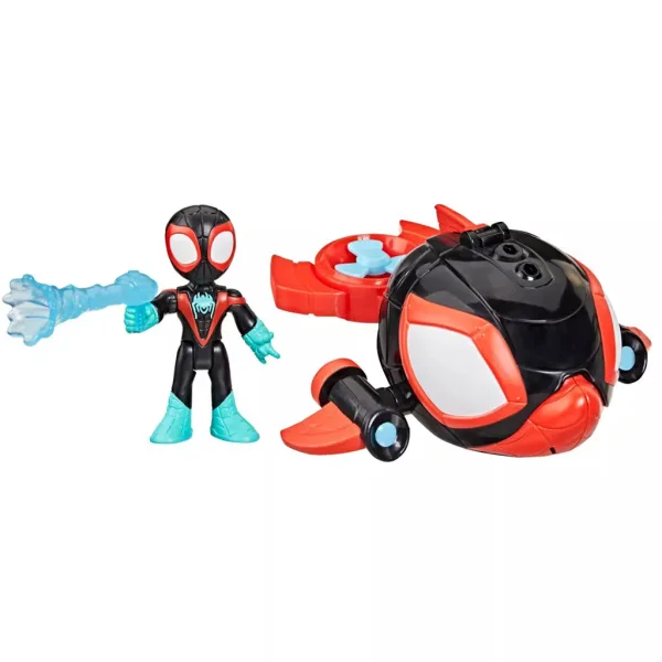 Spidey und seine Super-Freunde: Waterwebs-Figuren und farbwechselnde Fahrzeuge – Spin Dolphin – Hasbro Bild 2