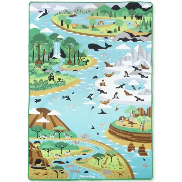 Spielmatte mit Tierfiguren 200x150cm - Melissa & Doug Bild 2