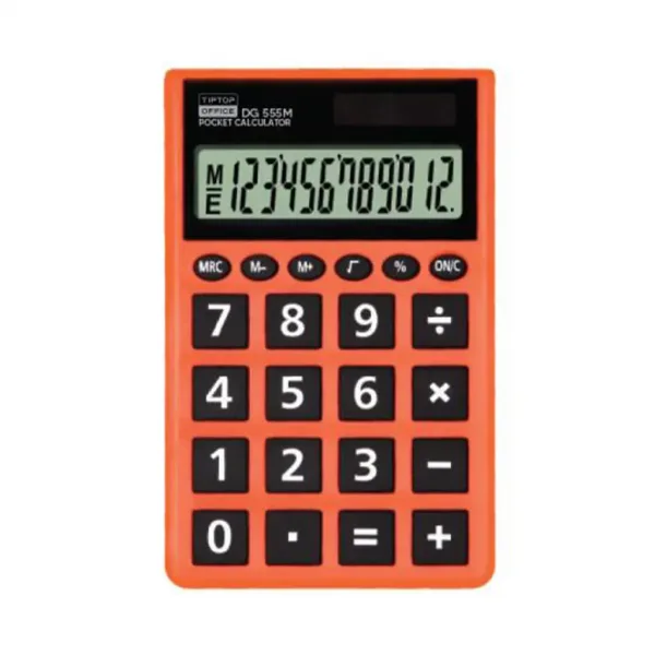 Spirit: DG555M orangefarbener Taschenrechner Bild 1
