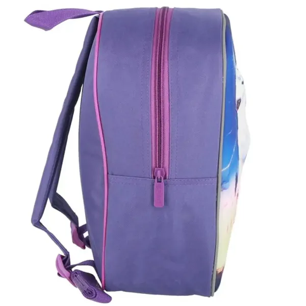 Spirit: Einhorn 3D gemusterter abgerundeter Kindergarten-Rucksack 30x25x12cm Bild 2