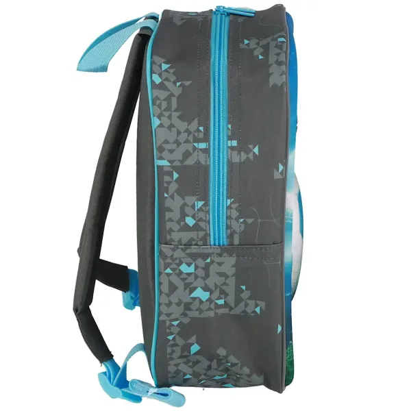 Spirit: Football Champion Fußball 3D gemusterter abgerundeter Kindergartenrucksack 30x25x12cm Bild 4