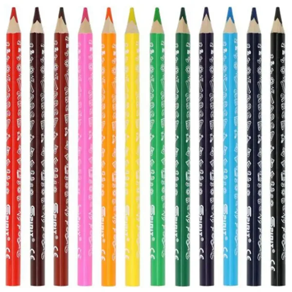 Spirit: Jumbo dreieckige Buntstifte 12er-Set Bild 2