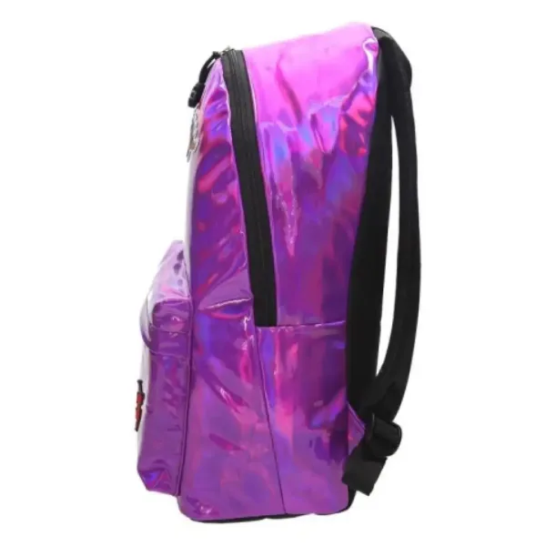 Spirit: Metall-lila Schultasche, Rucksack 43x31x19cm Bild 3