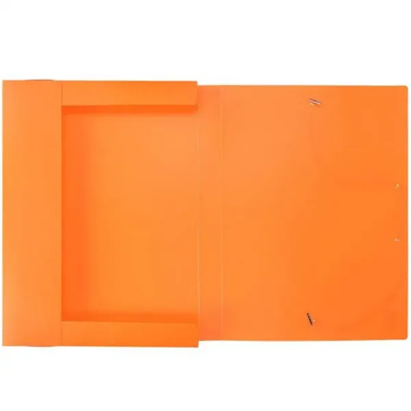 Spirit: Neonorange Kunststoff-Heftbox mit Gummiband A4 Bild 2