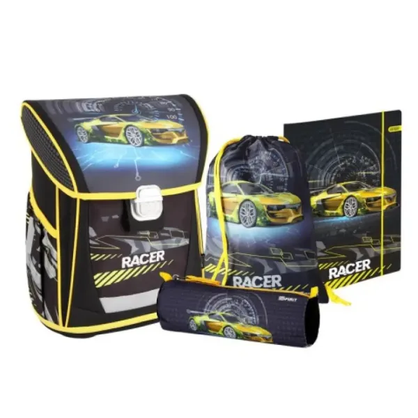 Spirit: Racer 4-teiliges Cool ergonomisches Schulranzen-Set Bild 6