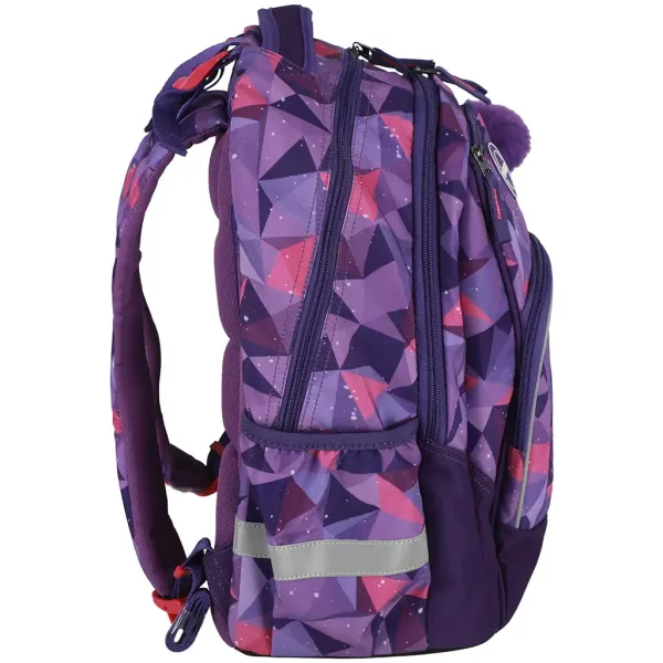 Spirit: Schmetterling 3D-Muster abgerundeter Schulranzen, Rucksack 34x26x44cm Bild 4
