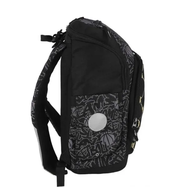 Spirit: Schultasche/Rucksack mit Basketballmuster, 4-teiliges Set, 32×19×44 cm Bild 2