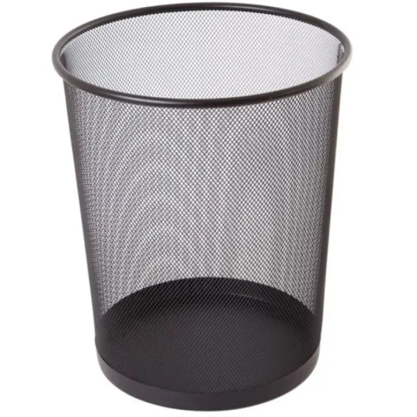 Spirit: Schwarzer Metallgitter-Abfalleimer 19 Liter Bild 1