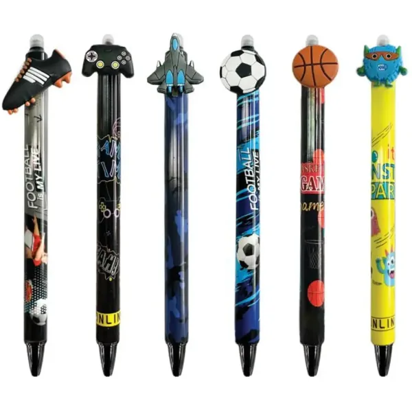 Spirit: Sportarten radierbarer Geltintenstift mit figürlicher Verzierung in verschiedenen Ausführungen, 1 Stück Bild 2