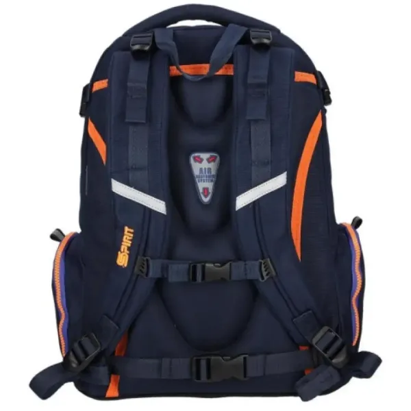 Spirit: Stinger dunkelblauer Premium ergonomischer Schulranzen Rucksack 26x32x44cm Bild 4