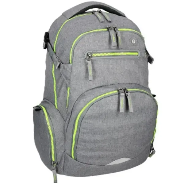 Spirit: Stinger silbergrauer Premium ergonomischer Schulranzen Rucksack Bild 2