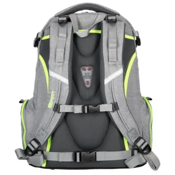 Spirit: Stinger silbergrauer Premium ergonomischer Schulranzen Rucksack Bild 4
