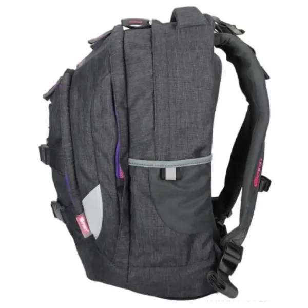 Spirit: Urban schwarz-lila ergonomischer Schulrucksack Bild 3