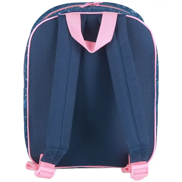 Spirit: Weißes Pferd Reiter 3D-Muster abgerundeter Kindergartenrucksack 30x25x12cm Bild 2