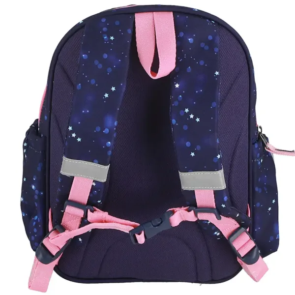 Spirit: Weißes Pferdemuster abgerundeter Schulranzen, Rucksack 24x13x31cm Bild 3