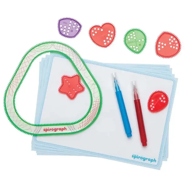 Spirograph: FUN Shapes Spirograph – Unterhaltsame Formen – 10-teiliges Kreativ-Set Bild 2