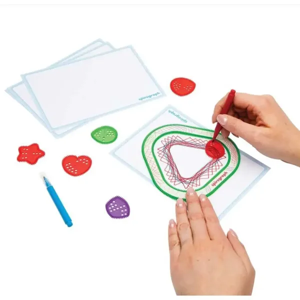 Spirograph: FUN Shapes Spirograph – Unterhaltsame Formen – 10-teiliges Kreativ-Set Bild 3