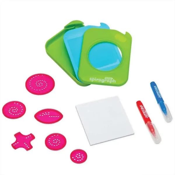 Spirograph: Reise-Spirograf mit Aufbewahrung, kompakte Größe, 10-teiliges Set Bild 3