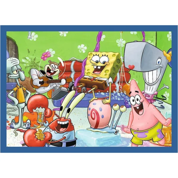 SpongeBob 4-in-1 Puzzle mit 35, 48, 54 und 70 Teilen - Trefl Bild 2