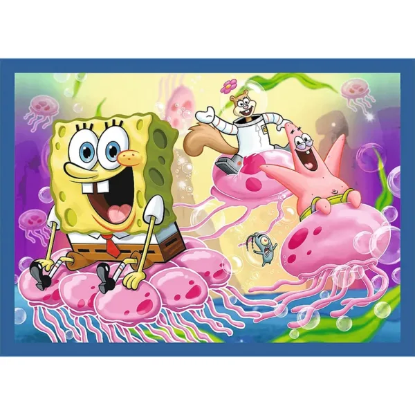 SpongeBob 4-in-1 Puzzle mit 35, 48, 54 und 70 Teilen - Trefl Bild 4
