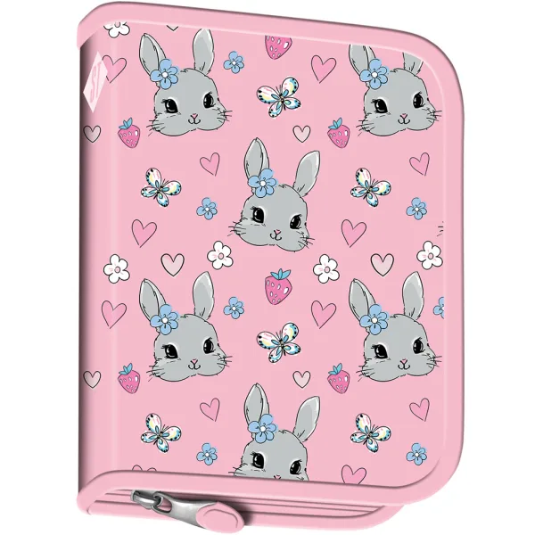 St.Right Cute Rabbit Federmäppchen mit Hasenmotiv, zum Aufklappen, PC03, 20,5 x 14 x 3,5 cm Bild 2