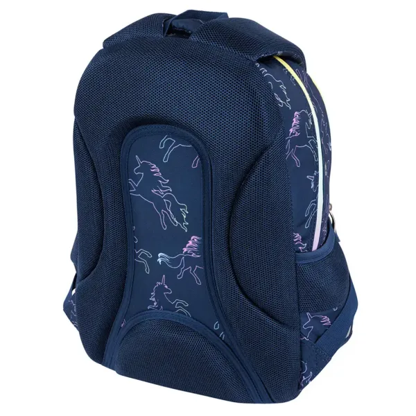 St.Right Dream Einhorn dreifach unterteilte Schultasche, Rucksack 39x27x17cm Bild 4