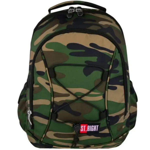 St.Right Moro tarnfarbener zweifach unterteilter Schulranzen, Rucksack Bild 1