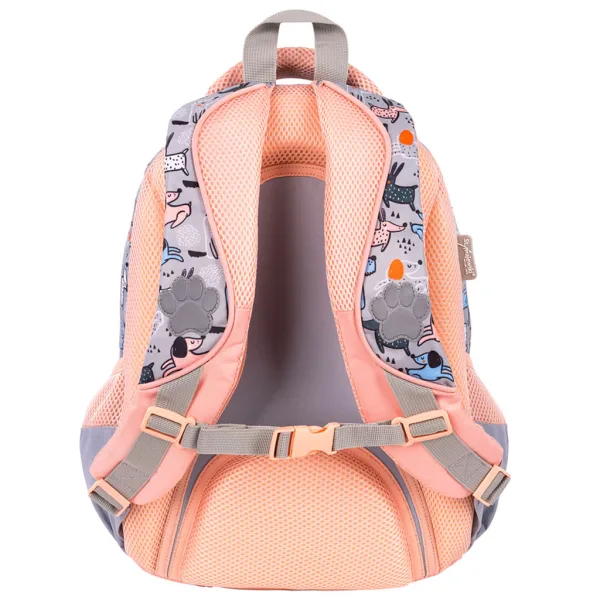 St.Right My Little Friends Grey York Schultasche mit vier Fächern, Rucksack 40x28x18cm Bild 2