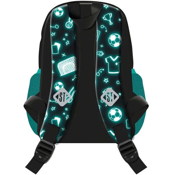 St.Right Neon Fußball-Schulrucksack BP70 32x22x11,5 cm Bild 2