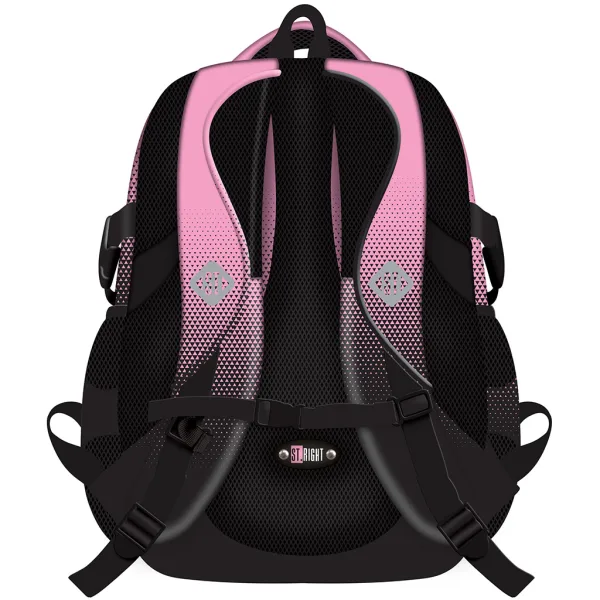 St.Right Pink Gradient Schulrucksack mit rosa-schwarzem Farbverlauf BP01 43x32x21 cm Bild 2
