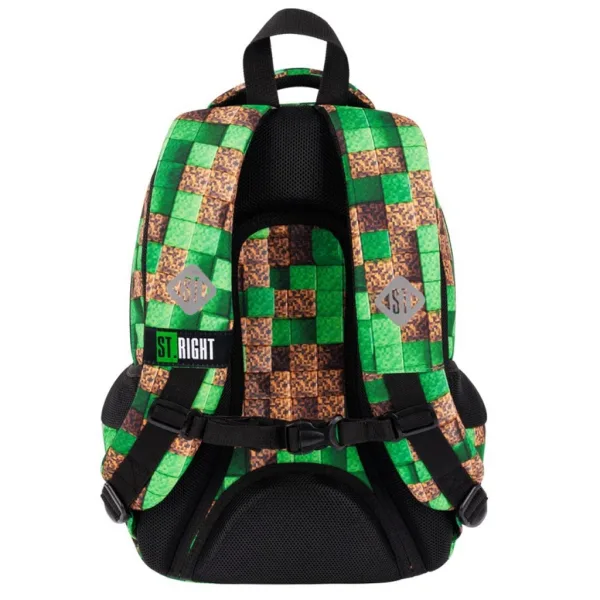 St.Right Pixel Cubes dreifach unterteilte ergonomische Schultasche, Rucksack BP26 39x27x17cm Bild 2
