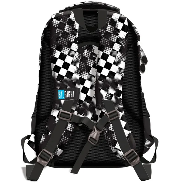 St.Right Race Check ergonomische Schultasche/Rucksack BP73 46x31x20 cm Bild 2
