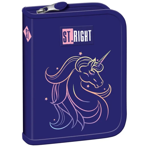 St.Right Unicorn Glow ausklappbares Federmäppchen PC03 20,5 x 14 x 3,5 cm Bild 1