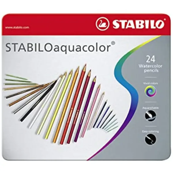 Stabilo: Aquacolor 24er Buntstift-Set in Metalldose Bild 1