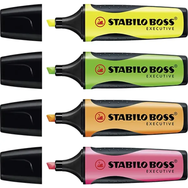 Stabilo: BOSS Executive Textmarker verschiedene Farben 4er-Set Bild 2