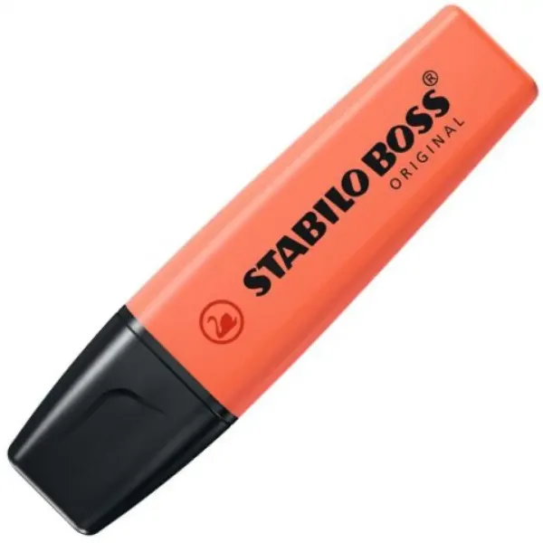 Stabilo: BOSS Original Pastell Textmarker in zartem Korallton 2-5mm Bild 1